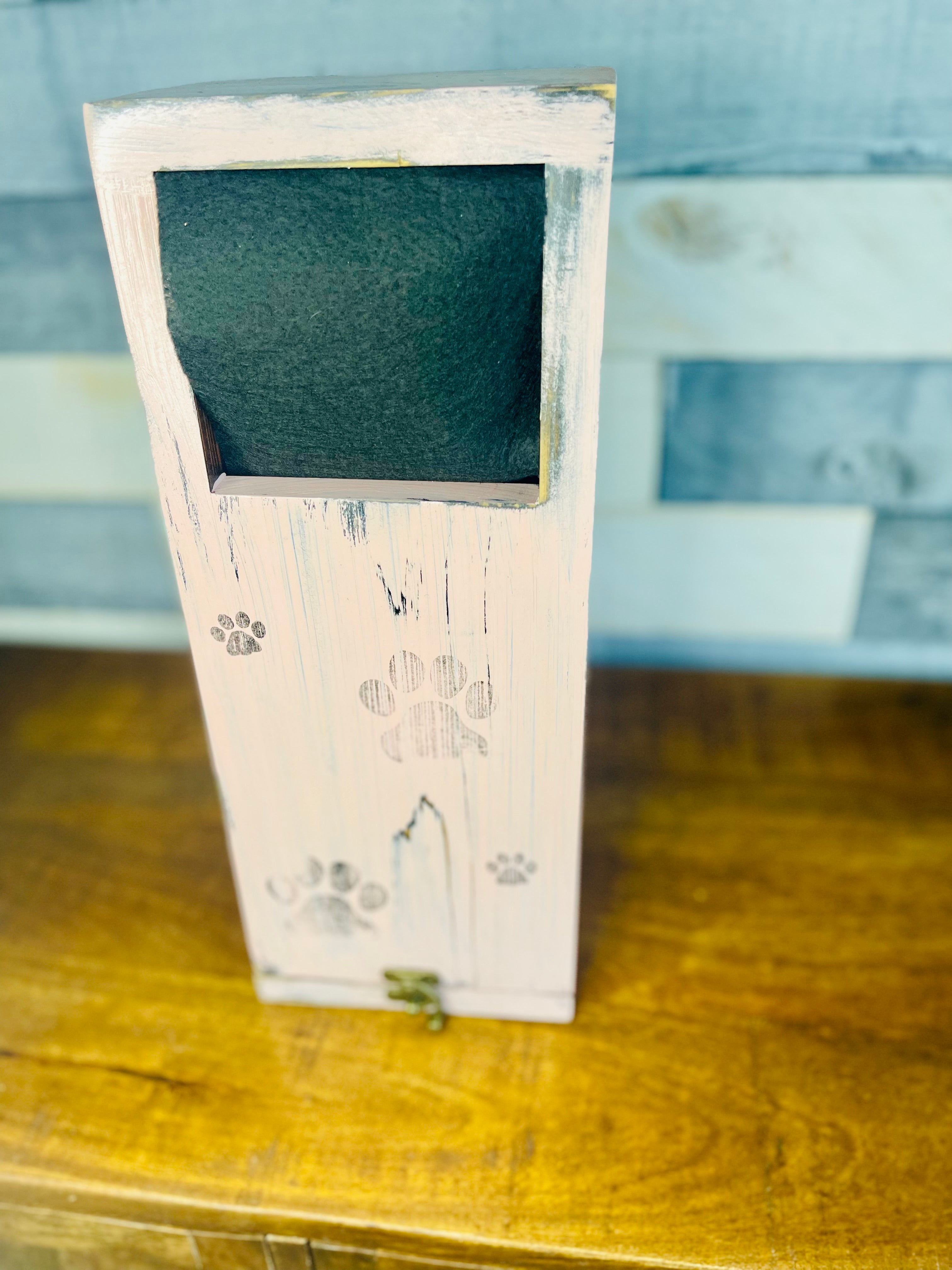 Dog Poop Receptacle (Pink and Black)